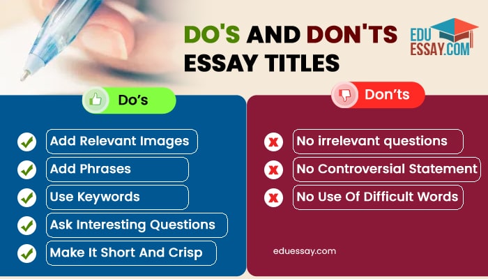 Essay Title Writing Tips