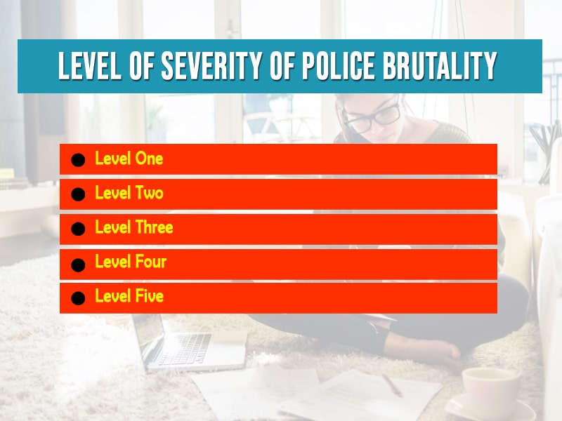 level of severity of police brutality